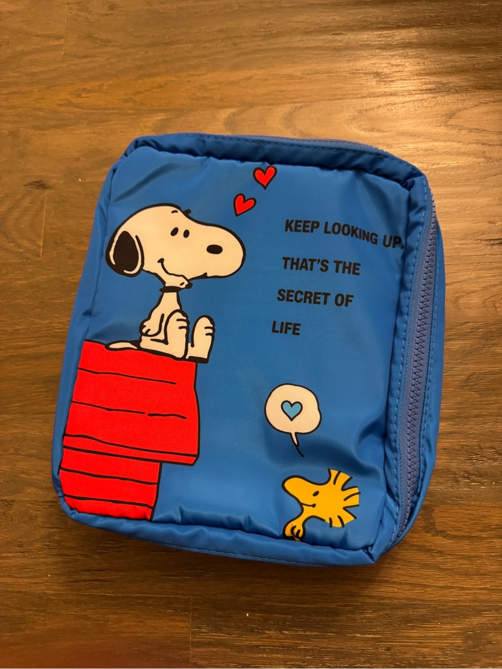 Peanuts Snoopy Blue Travel Toiletry Bag Organizer bag mini bag travel